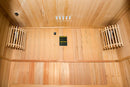 Sauna Finlandese ad Infrarossi 2 Posti 120x110 cm H190 in Legno di Abete Zen 2-4