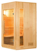 Sauna Finlandese ad Infrarossi 3/4 Posti 150x150 cm H200 in Legno di Abete Zen 3C-2