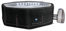 Vasca Idromassaggio da Esterno Gonfiabile Riscaldata 5/6 Posti 185x185x70 cm NetSpa Python Nera-1