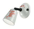 Faretto Spot Orientabile Ceramica Decoro Arancio G9 Intec SPOT-LIMOGES-1-1