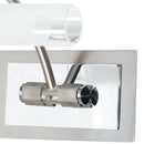 Applique Sopra Specchio Metallo Cromato diffusori Vetro Bagno G9 Intec SPOT-Q1-3
