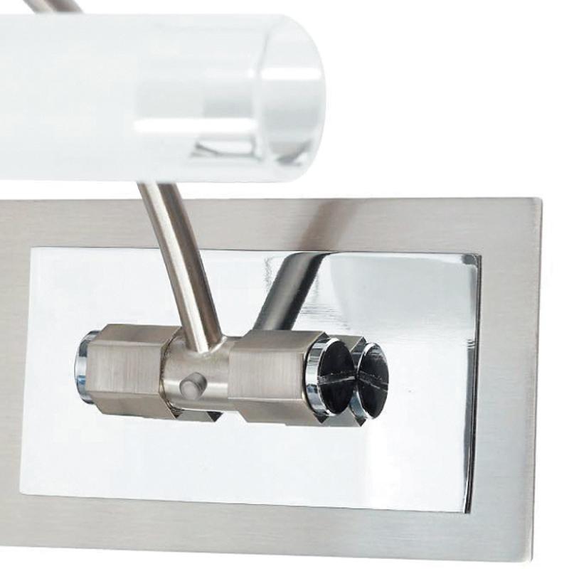 Applique Sopra Specchio Metallo Cromato diffusori Vetro Bagno G9 Intec SPOT-Q1-3