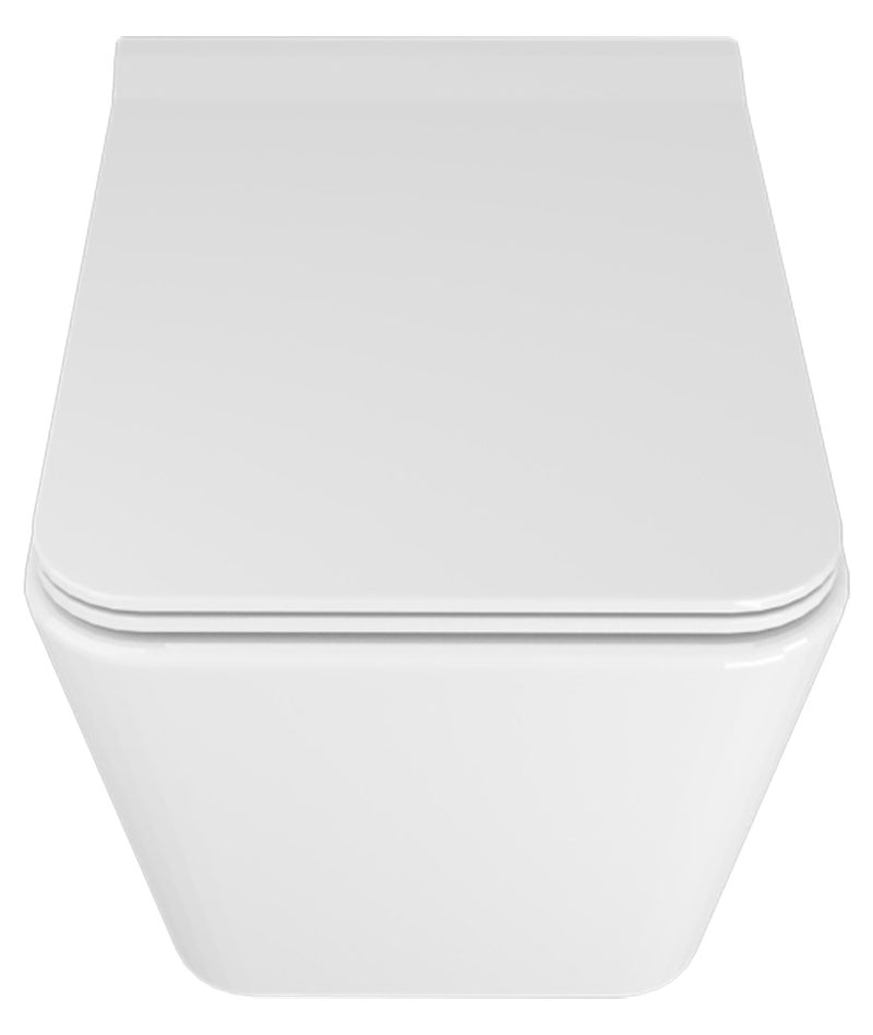 WC Sospeso in Ceramica 36x52x35 cm Street Bonussi Bianco Lucido-2
