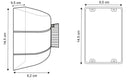 Tendinastro da Parete 5 metri 9,5x14,5x9,2 cm Nastro Bianco/Rosso-3