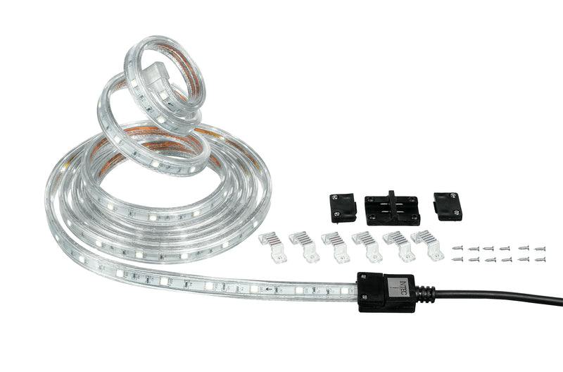 Kit Strip Impermeabile con Accesori Rotolo Striscia Led 21,6 watt 4000 kelvin Intec STRIP-5050-KITHV300-1