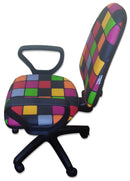 Sedia Poltrona Operativa da Ufficio in Tessuto Renier Rubik-3