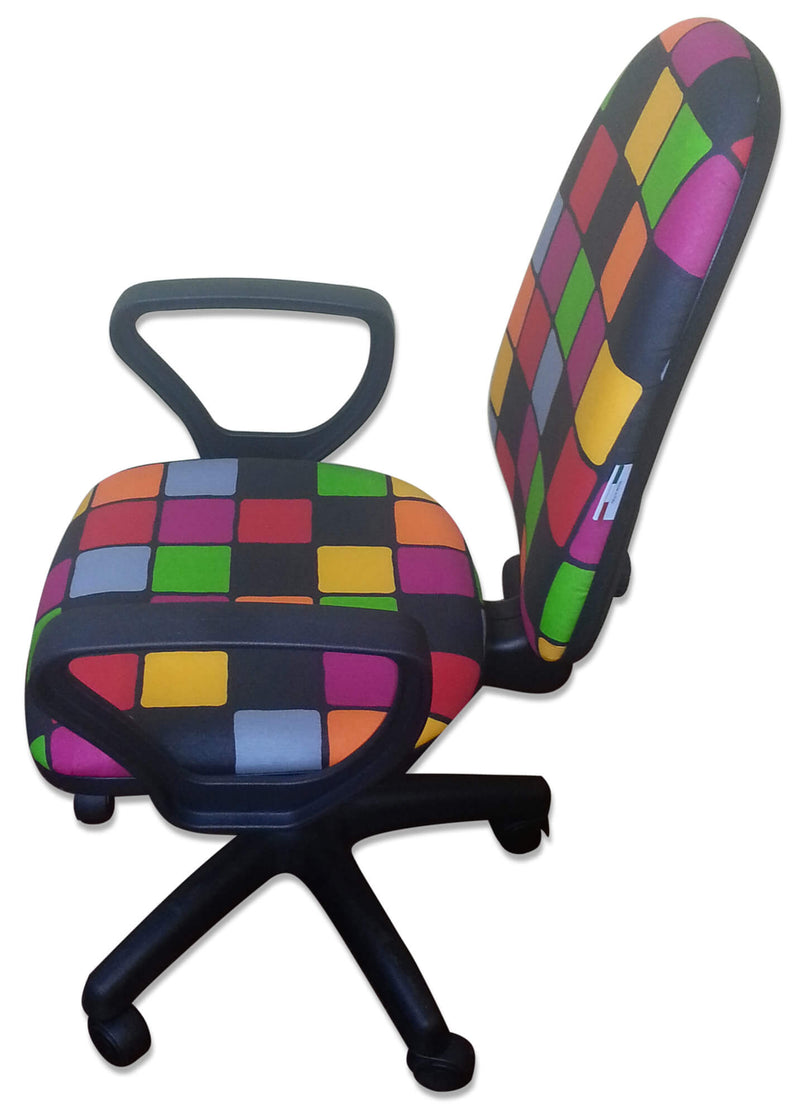 Sedia Poltrona Operativa da Ufficio in Tessuto Renier Rubik-3