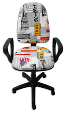 Sedia Poltrona Operativa da Ufficio in Tessuto Renier Taxi Driver-1