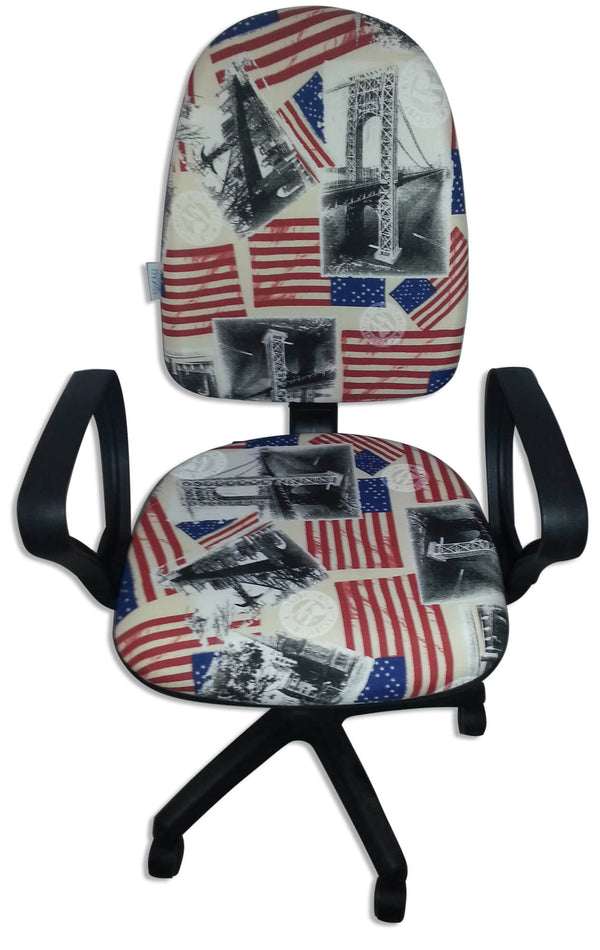 acquista Sedia Poltrona Operativa da Ufficio in Tessuto Renier USA