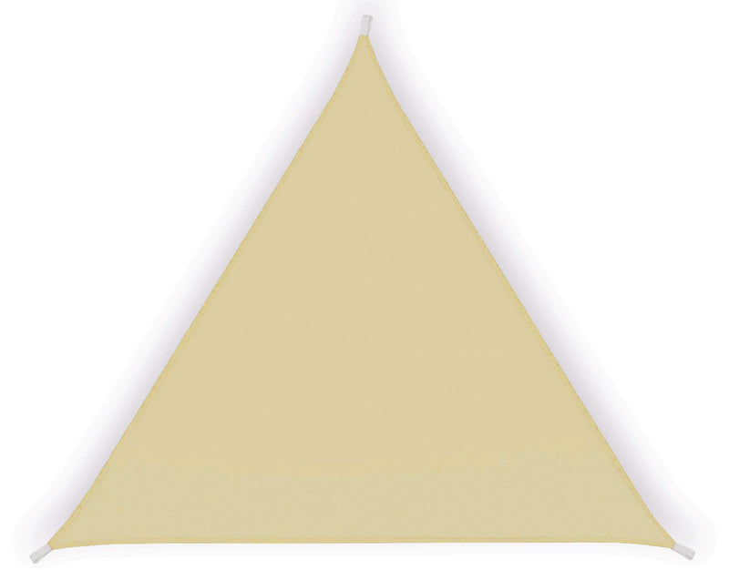 Tenda a Vela Ombreggiante Triangolare 3,6x3,6x3,6m in Poliestere Beige-1