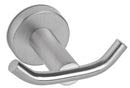 Appendino Bagno con Doppio Gancio in Acciaio Inox Satinato Nilo-1