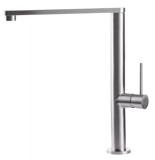 online Rubinetto Cucina Miscelatore Monocomando Lavello Canna Piatta in Acciaio Inox River