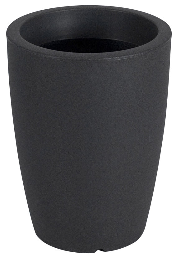acquista Vaso Ø40x30cm in Polietilene Vanossi Hydra Tondo Antracite Nero