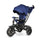 Triciclo Passeggino per Bambini 6 in 1 con Seggiolino Reversibile Qplay Premium Blu
