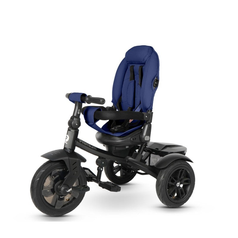 Triciclo Passeggino per Bambini 6 in 1 con Seggiolino Reversibile Qplay Premium Blu-6