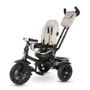 Triciclo Passeggino per Bambini 6 in 1 con Seggiolino Reversibile Qplay Premium Avorio-5