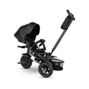 Triciclo Passeggino per Bambini 6 in 1 con Seggiolino Reversibile Qplay Premium Nero-3