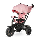 Triciclo Passeggino per Bambini 6 in 1 con Seggiolino Reversibile Qplay Premium Rosa-1