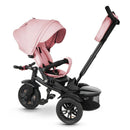 Triciclo Passeggino per Bambini 6 in 1 con Seggiolino Reversibile Qplay Premium Rosa-2