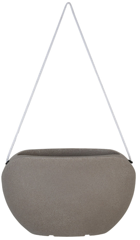 Vaso Ovale 50x20x30,5cm in Polietilene Vanossi Clio Bag Corda Avana-1