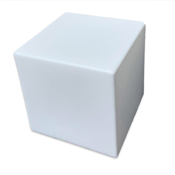 acquista Tavolino Luminoso Solare da Giardino Autoricaricabile 50x50x50 cm in Polietilene Sined Cuby Bianco