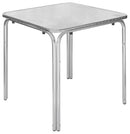 Tavolo Quadrato Impilabile da Giardino in Alluminio e Acciaio 70x70 cm Vorghini-1