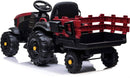Trattore Elettrico per Bambini 12V con Rimorchio Happy Kids Rosso-4