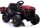 Trattore Elettrico per Bambini 12V con Rimorchio Happy Kids Rosso-8