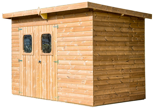 Casetta Box da Giardino 3,16x1,8 m Senza Pavimento in Legno Picea Massello 19mm Tetto in Acciaio Theora prezzo