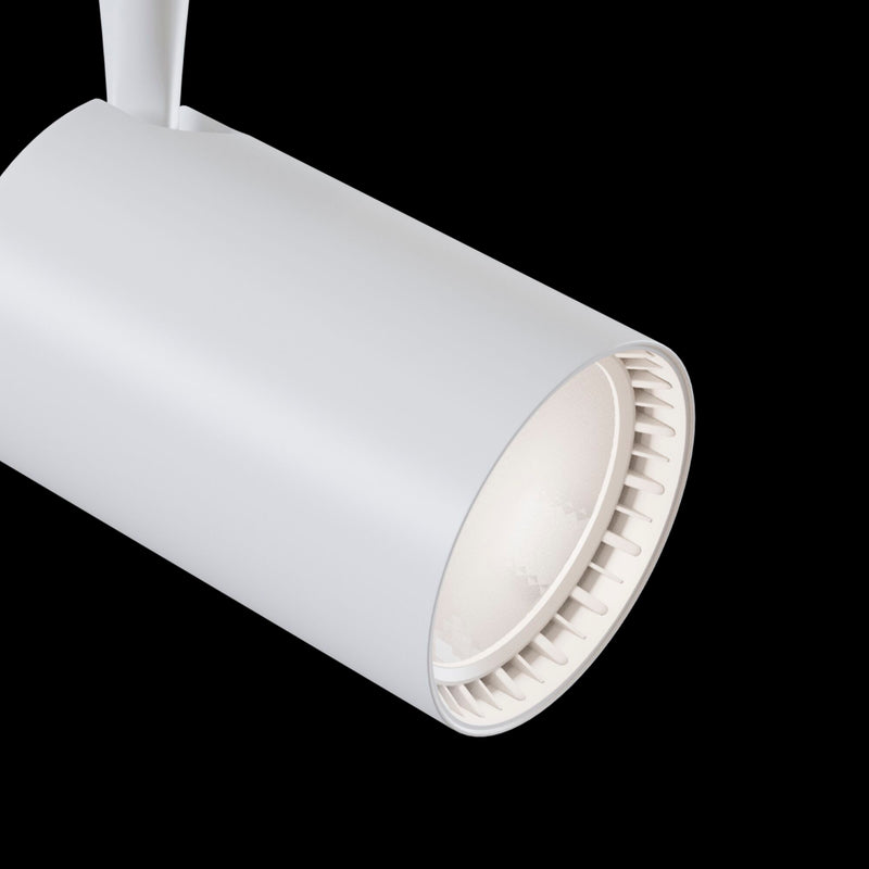 Faretto a LED per Sistema Illuminazione Binario 17W 4000K in Alluminio Vuoro  Bianco-4