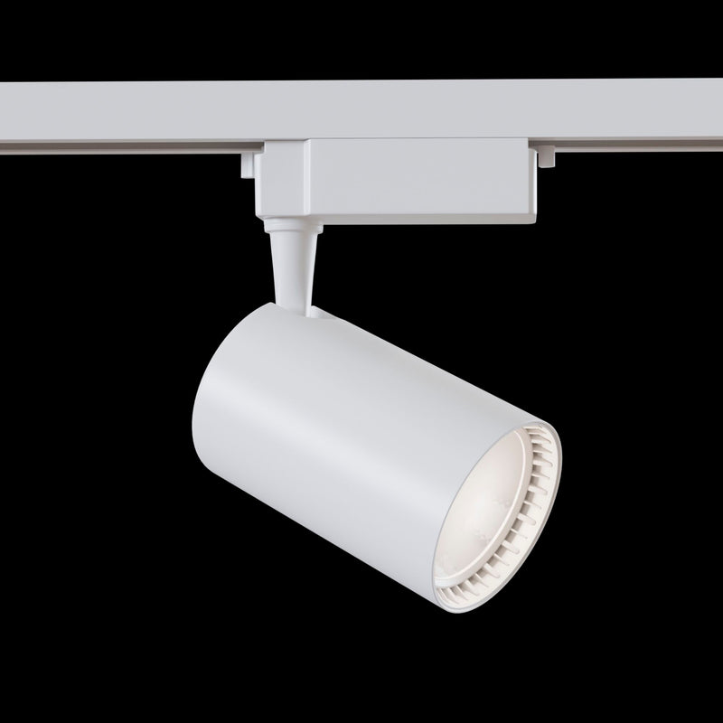 Faretto a LED per Sistema Illuminazione Binario 30W 3000K in Alluminio Vuoro  Bianco-2