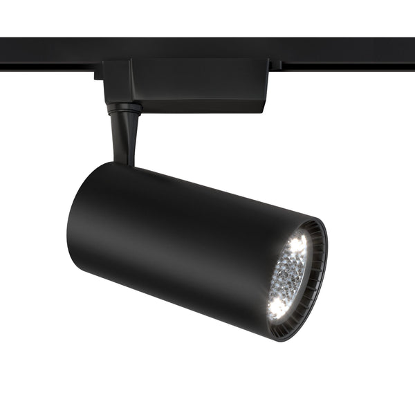 sconto Faretto a LED per Sistema Illuminazione Binario 40W 3000K in Alluminio Vuoro  Nero