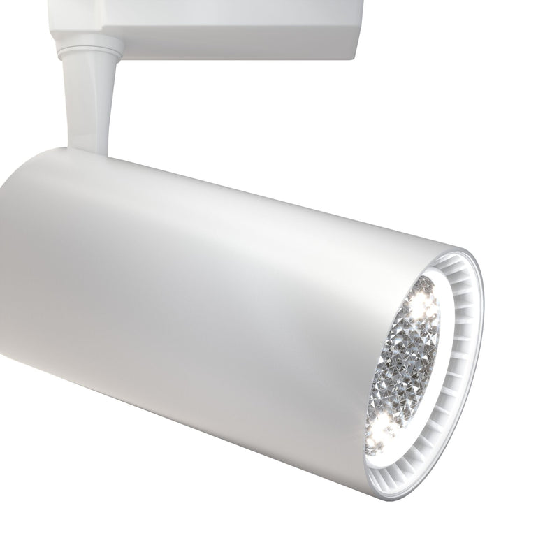 Faretto a LED per Sistema Illuminazione Binario 40W 4000K in Alluminio Vuoro  Bianco-3