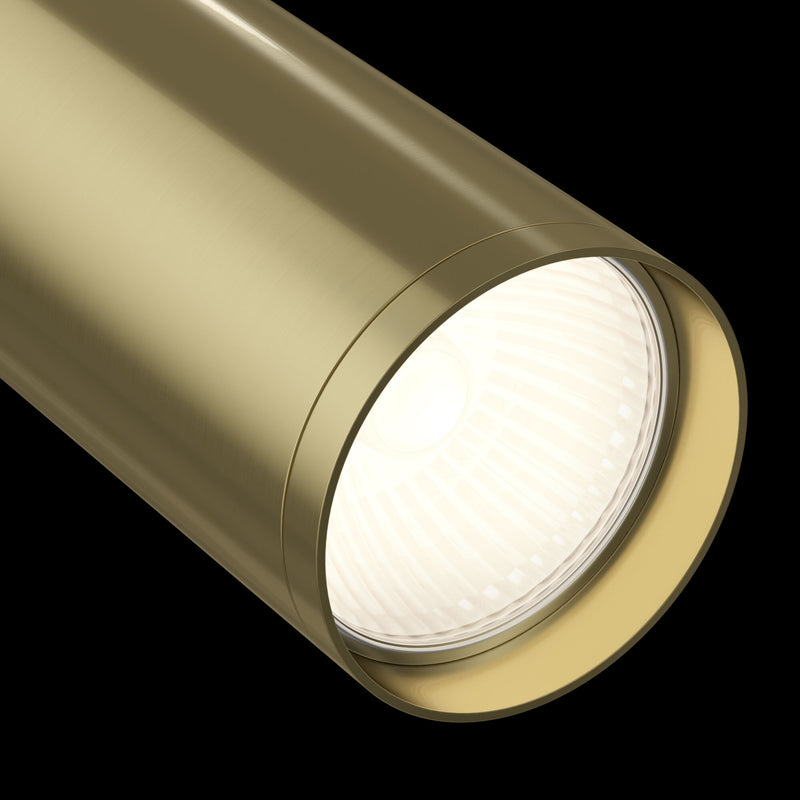 Faretto per Sistema Illuminazione Binario 50W GU10 in Alluminio  Nero e Ottone-3