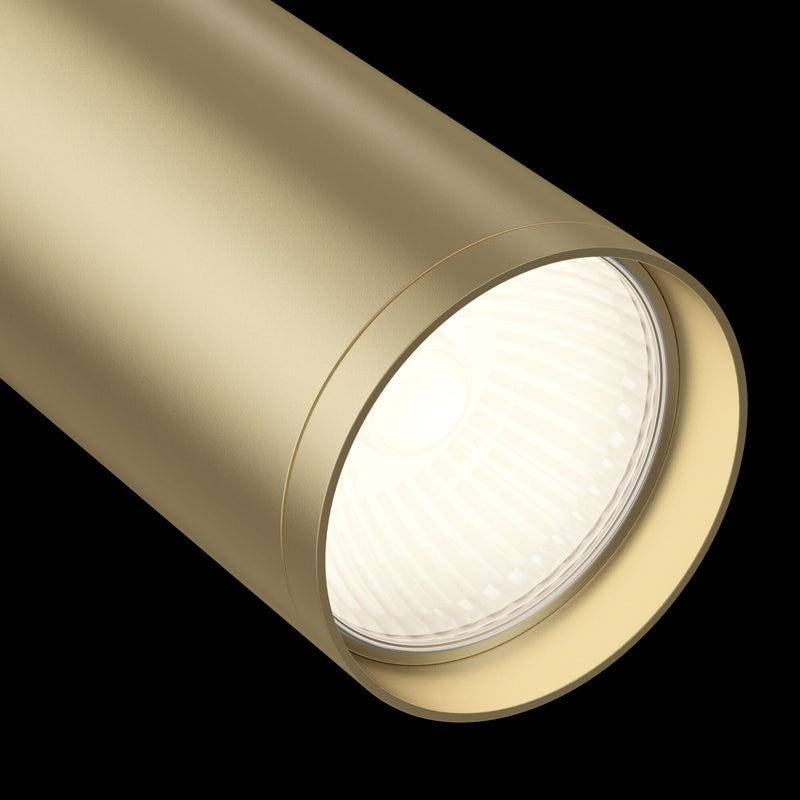 Faretto per Sistema Illuminazione Binario 50W GU10 in Alluminio  Nero e Ottone-3