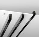 Barra Magnetica da Incasso 100 cm per Sistema Illuminazione Binario  Nero-2