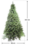 Albero di Natale Artificiale 244 cm 2096 Rami Pino Verde-3