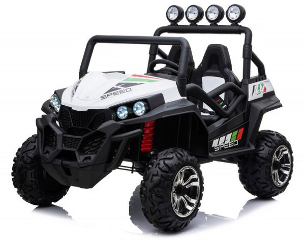 Macchina Elettrica per Bambini 24V 2 Posti Maxi Buggy Bianca sconto
