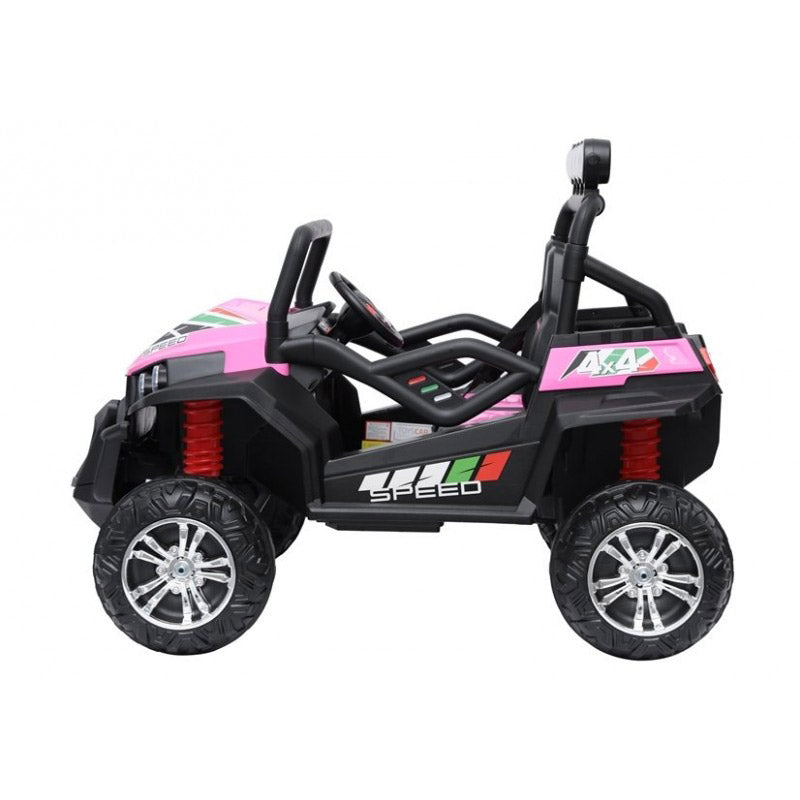 Macchina Elettrica per Bambini 24V 2 Posti Maxi Buggy Rosa-3