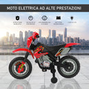 Moto Elettrica per Bambini 6V in Plastica PP Rosso e Nero-7