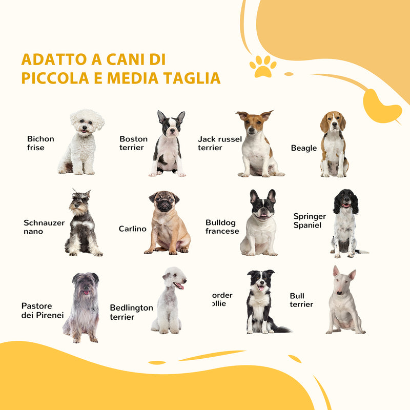 Cancellino per Cani  Taglia Piccola e Media 60,5-102x73 cm in Legno di Pino Naturale-4
