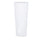 Vaso Rotondo Luminoso da Giardino Solare Autoricaricabile Ø45x102 cm in Polietilene Sined Solar 102 Bianco