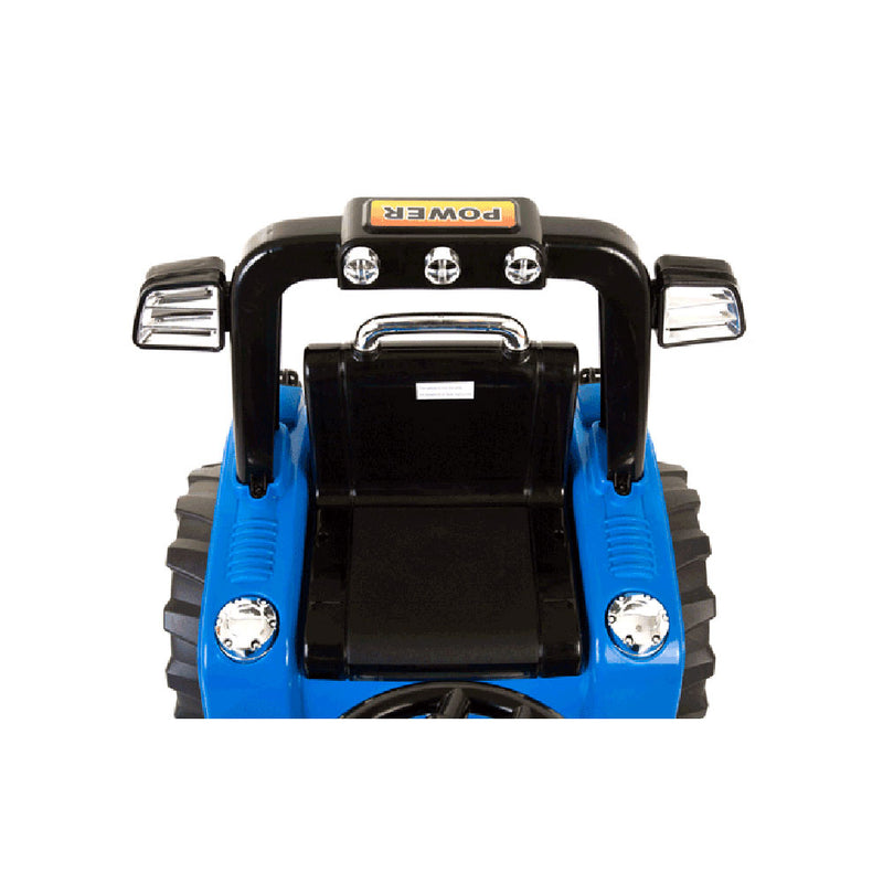 Trattore Elettrico Ruspa con Pala Scavatrice 12V per Bambini Blu-6