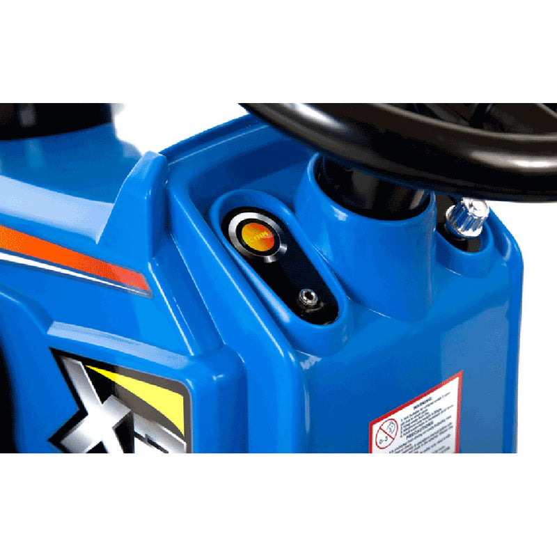 Trattore Elettrico Ruspa con Pala Scavatrice 12V per Bambini Blu-8