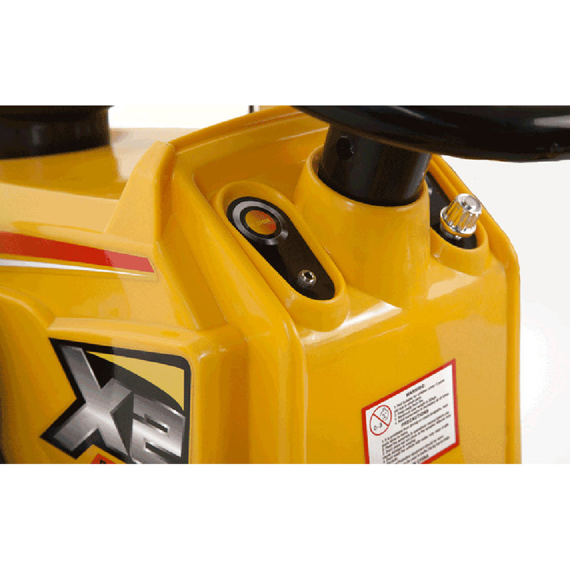 Trattore Elettrico per Bambini Ruspa con Pala Scavatrice 12V Giallo-8