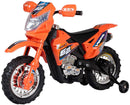 Moto Elettrica per Bambini 6V Super Cross Happy Kids Arancione-2