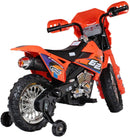 Moto Elettrica per Bambini 6V Super Cross Happy Kids Arancione-6