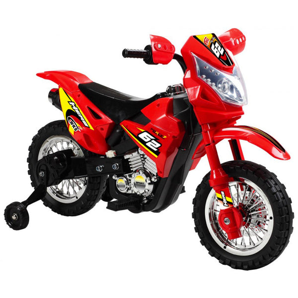 Moto Elettrica per Bambini 6V Super Cross Happy Kids Rossa sconto