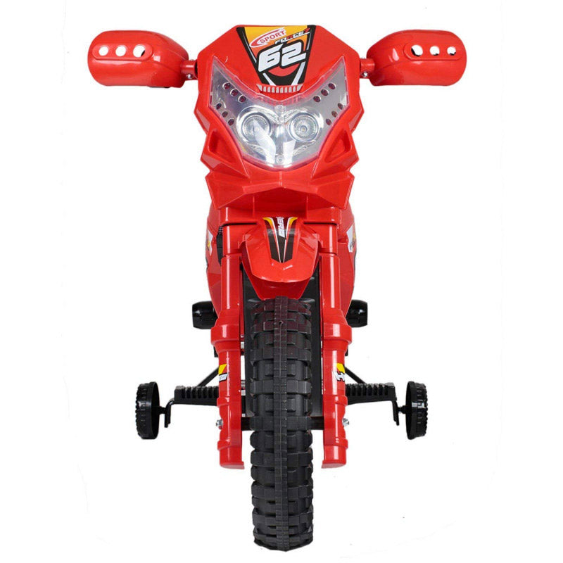 Moto Elettrica per Bambini 6V Super Cross Happy Kids Rossa-3