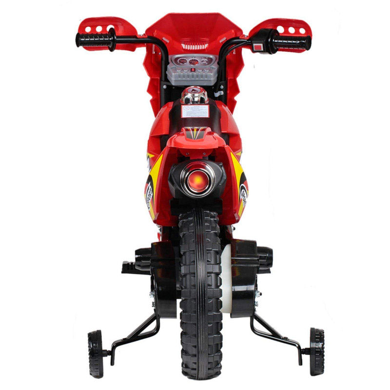Moto Elettrica per Bambini 6V Super Cross Happy Kids Rossa-7